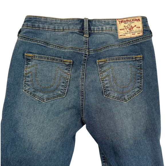 True Religion Denim - True Religion Becca Mid Rise Bootcut Stretch Jeans Medium Wash Size 27